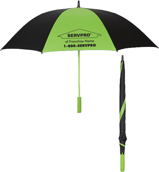 Personalized 60" Arc Color Splash Umbrella - Lime Green Golf Umbrella (700x700), Png Download