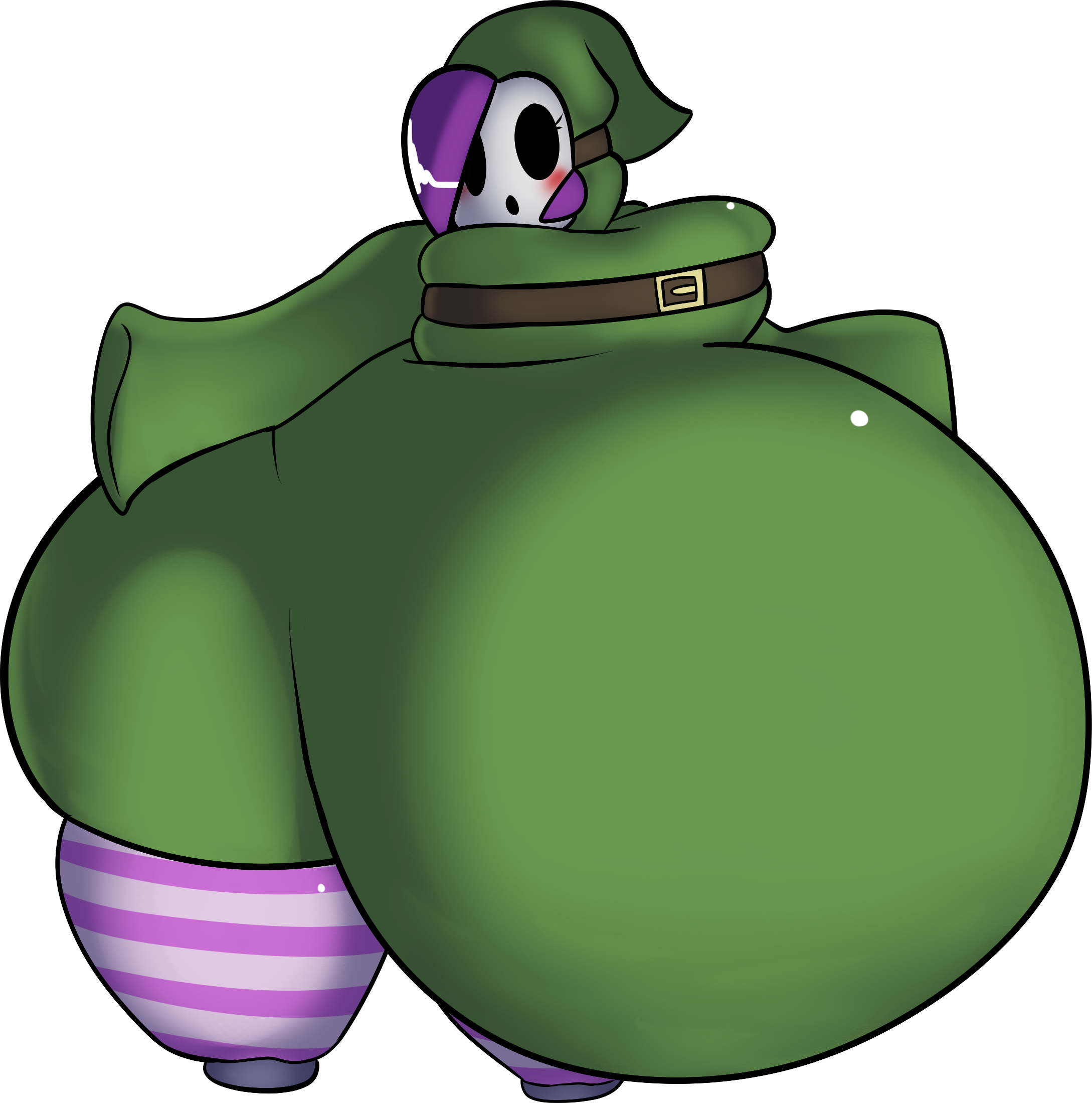 Green Vertebrate Fictional Character Purple Cartoon - Blueberry (2178x2199), Png Download