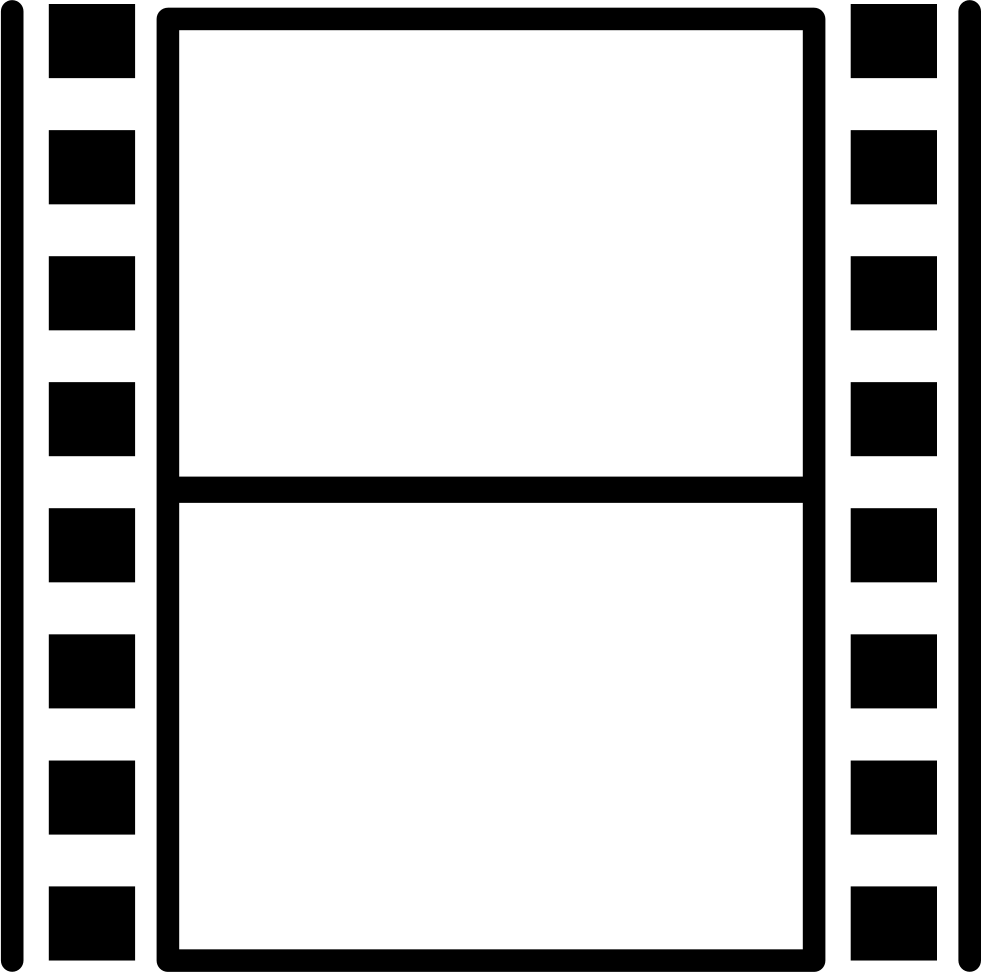 Film Strip Couple Of Photograms Comments - Plantilla Rollo De Pelicula (981x972), Png Download
