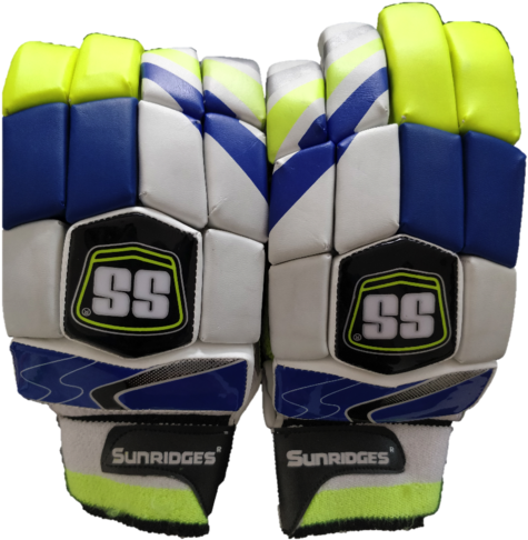 Multicolour Canvas And Pvc Cricket Batting Gloves - Batting Glove (484x500), Png Download