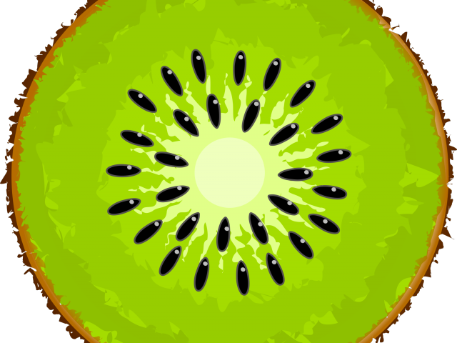 Kiwi Clipart Kiwi Slice - Kiwi Fruit Clip Art (640x480), Png Download