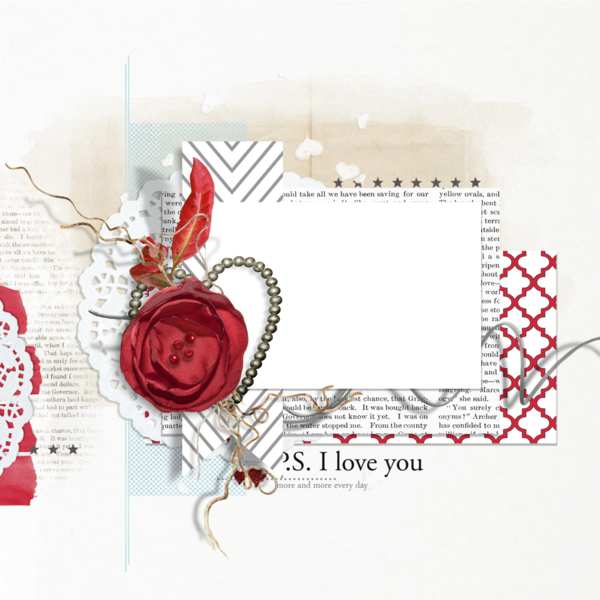 I Love You - Garden Roses (600x600), Png Download