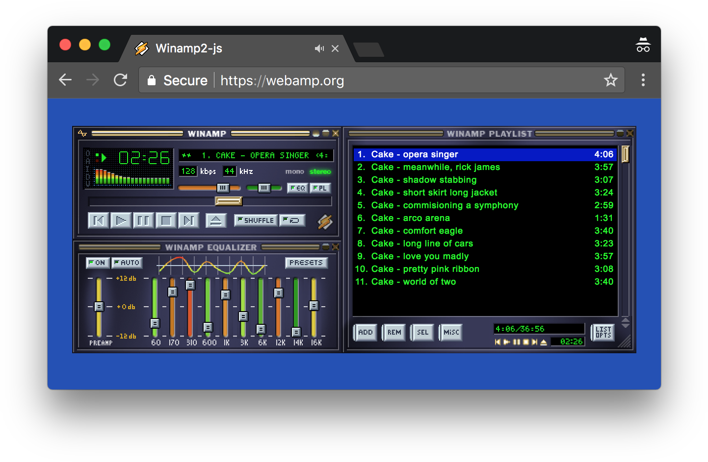 Webamp Now Includes Milkdrop - Winamp Js (1474x966), Png Download