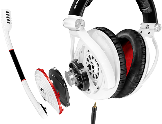 German Engineered Technology - Sennheiser G4me Zero Over-ear Headset - White (558x428), Png Download