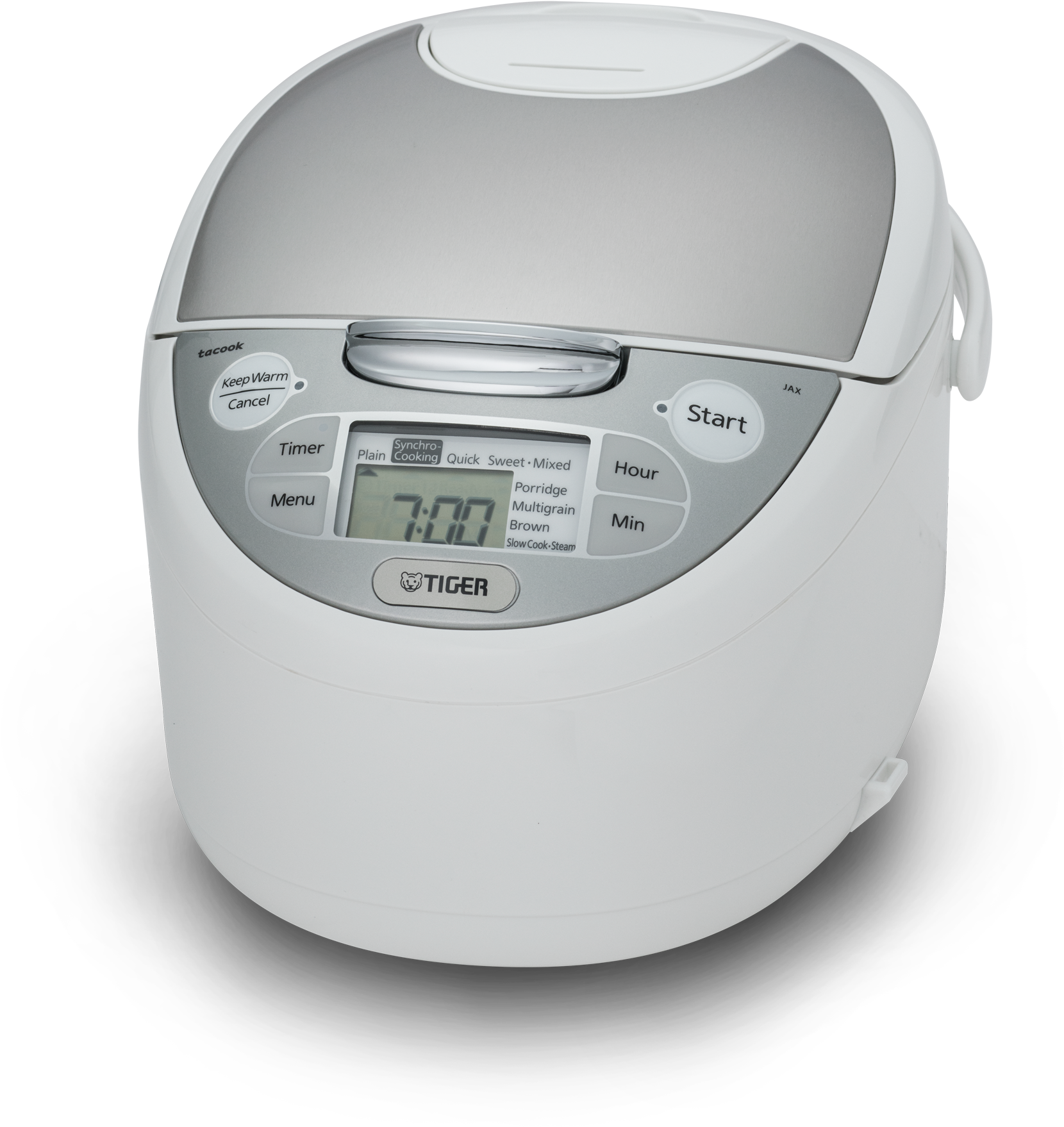 Tiger Jax-s Series Micom Rice Cooker With Food Steamer - Tiger Jax-s10a 5.5 Cup 4 In 1 Electronic Rice Cooker (2028x2028), Png Download