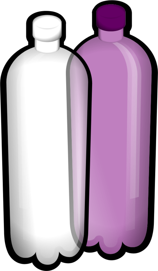 Two Bottle Bottles - Pop Bottle Clip Art (600x1026), Png Download