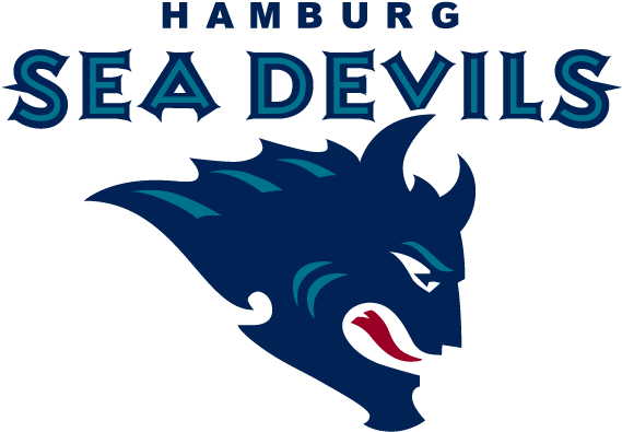 Hambourg Sea Devils Logo - Hamburg Sea Devils Shirt (591x417), Png Download