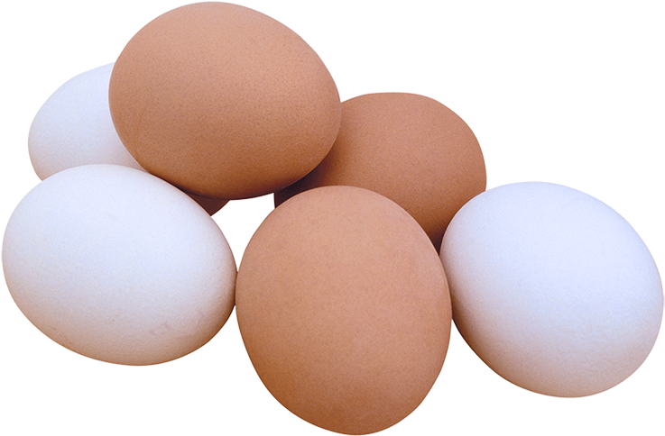 Brown White Eggs - Dennis Paper & Food Service Company (760x497), Png Download