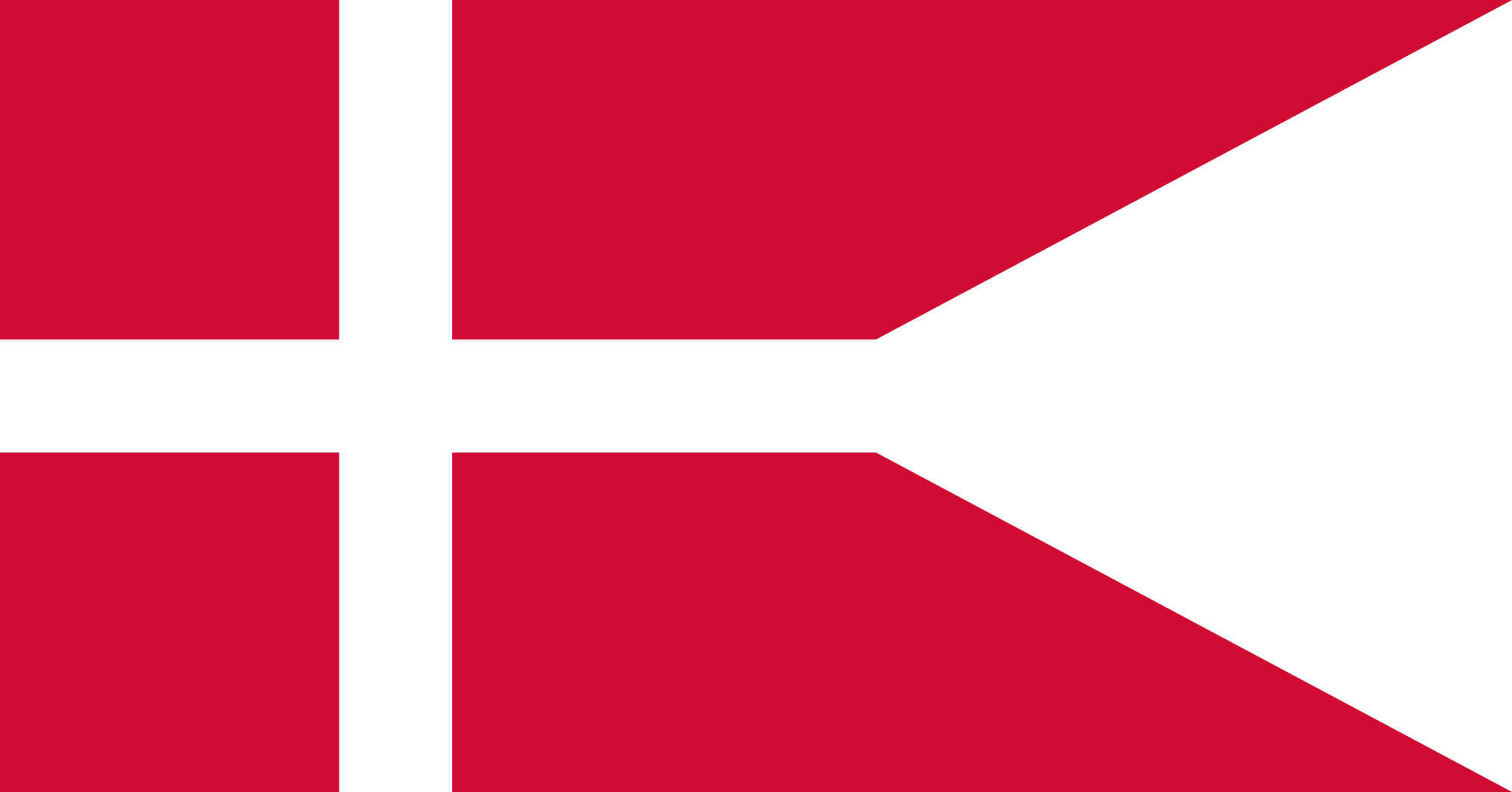 Open - State Flag Of Denmark (2000x1047), Png Download