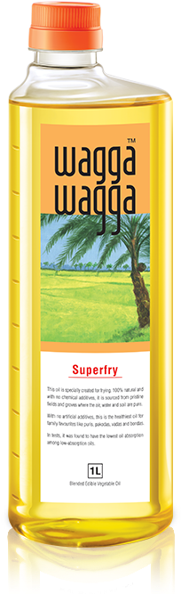 Wagga Wagga Superfry Oil Bottle - Waga Waga Oil (601x666), Png Download