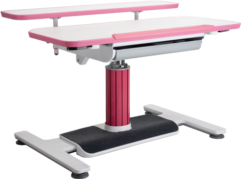 Adam Comta Kids Study Desk Pink Color - Desk (555x555), Png Download