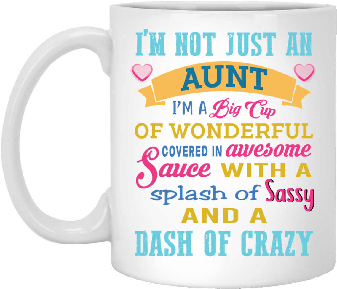 "i'm Not Just An Aunt I'm A Big Cup Of Wonderful - Summer Sun Born On The Water Canvas Tote Bag White (1155x1155), Png Download