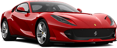 812 Superfast - Ferrari 812 Superfast Dimensions (500x246), Png Download