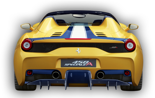 Ferrari 458 Speciale A - Ferrari 488 458 Back (960x332), Png Download