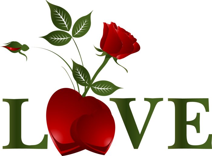 Imagens Com O Tema Amor - Rose With Heart Png (700x513), Png Download