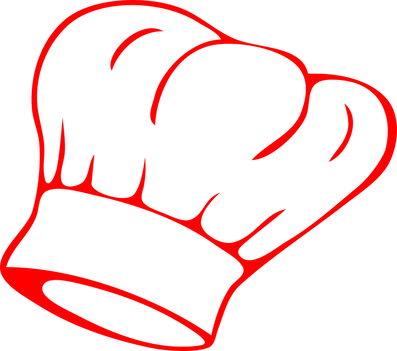 Chef's Hat, Chef, Hat, Cook, Food, Cooking, Restaurant - Red Chef Hat Clipart (813x720), Png Download