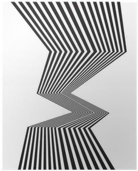 Black And White Mobious Wave Stripe Optical Abstract - Wave (400x400), Png Download