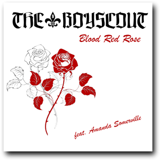 Blood Red Rose Feat - Drawn Roses (372x450), Png Download