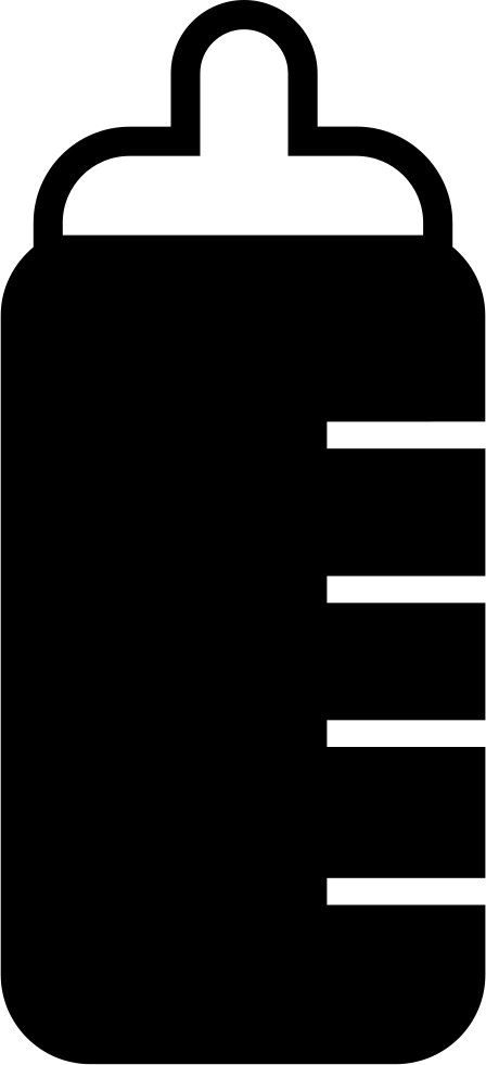 Baby Milk Bottle - Bag (448x981), Png Download