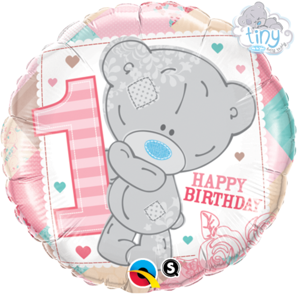 Tatty Teddy 1st Birthday Foil Balloon - Tatty Teddy 1st Birthday Party (1000x1000), Png Download