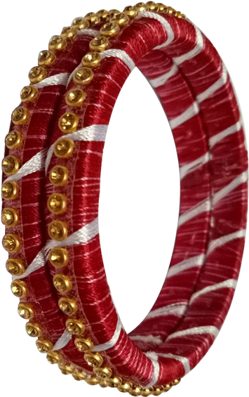 Red And Stone Bangle - Bangle (600x600), Png Download