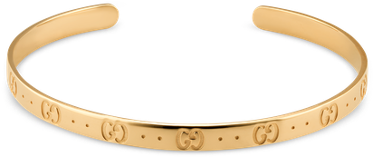 Gucci Icon Bracelet - Gucci Icon 18ct Rose Gold Bangle (800x800), Png Download