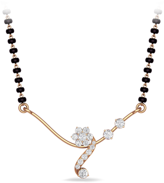 Floral Mangalsutra - Gold Mangalsutra Design Latest (500x500), Png Download
