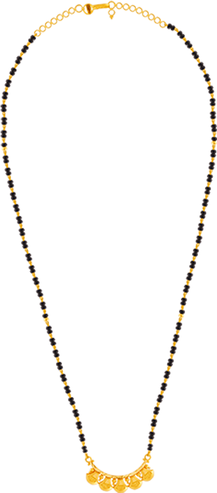 22k Yellow Gold Mangalsutra - Gold Mangalsutra (1000x1000), Png Download
