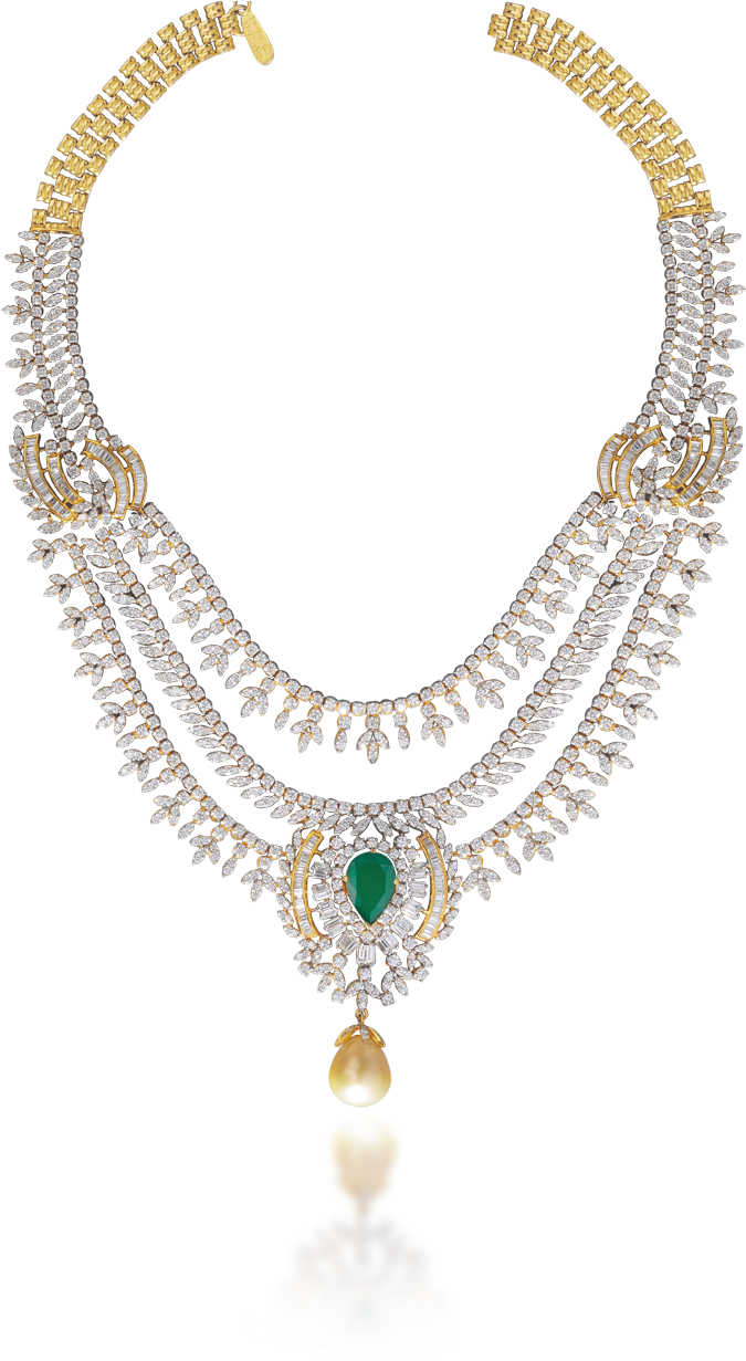 Jdn420 - Shree Jewellery Hyderabad (1000x1288), Png Download