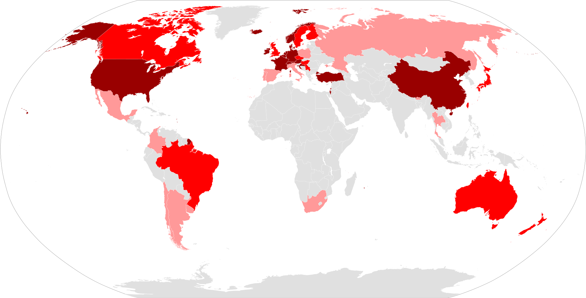 Open - Death Penalty World Map (2000x1027), Png Download