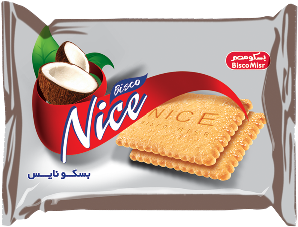 Plain Coconut Biscuits Sprinkled With Sugar - بسكويت نايس (640x480), Png Download
