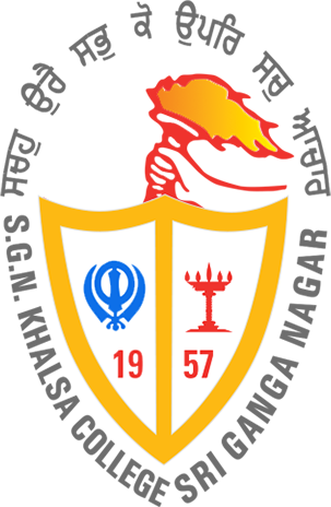 S - G - N - Khalsa College, Sri Ganga Nagar - Sgn Khalsa College Sri Ganganagar Logo (303x464), Png Download