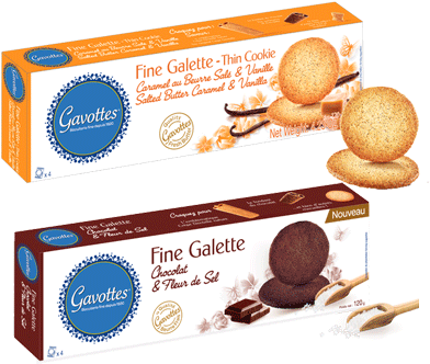 Gavottes® Offers A New Range With Thin Cookies Still - Gavottes - Fine Galette Caramel Au Beurre Salé (480x580), Png Download