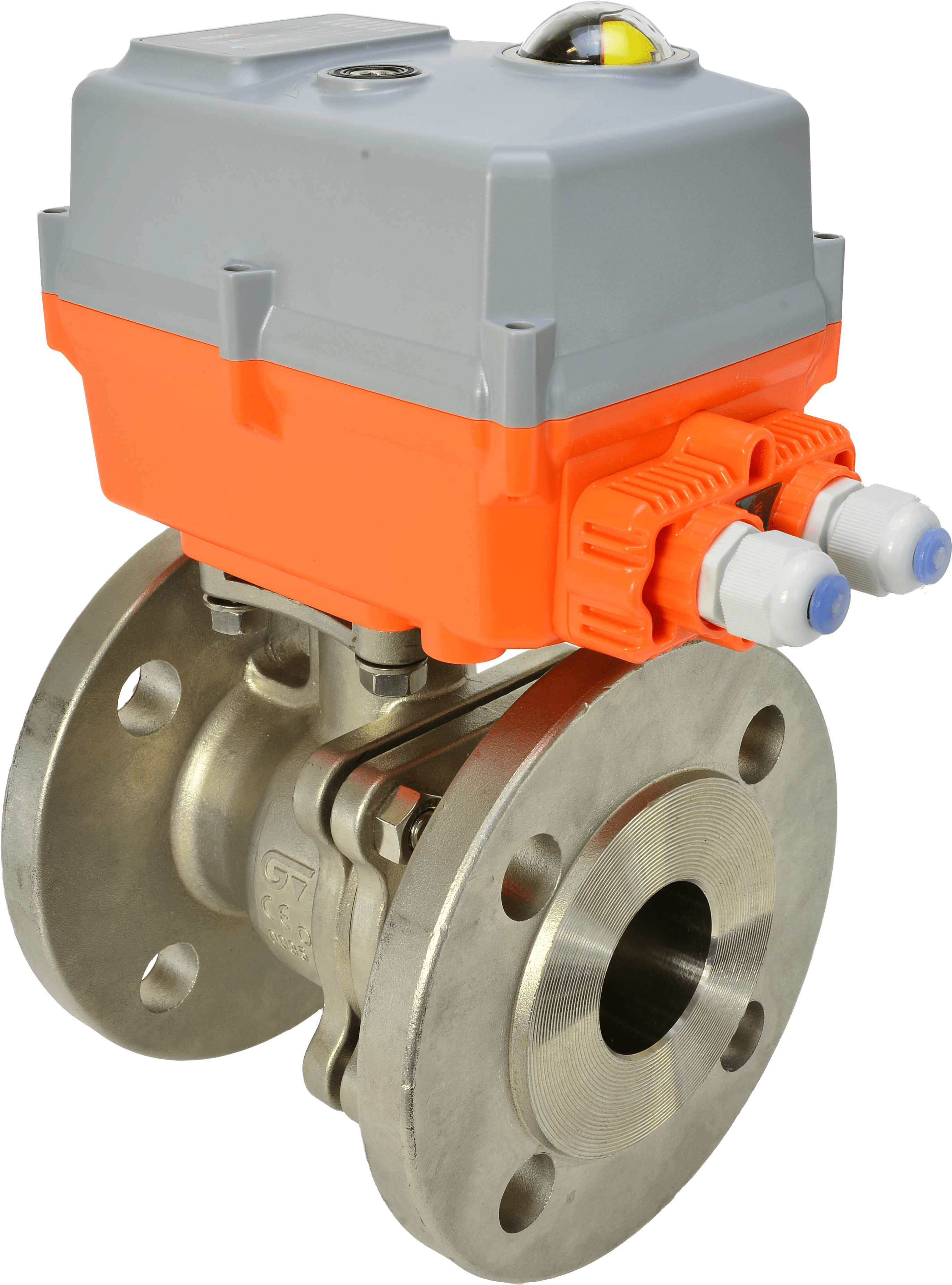 Motorized Class 150 Flanged Stainless Steel Ball Valve - Ball Valve (3000x3898), Png Download