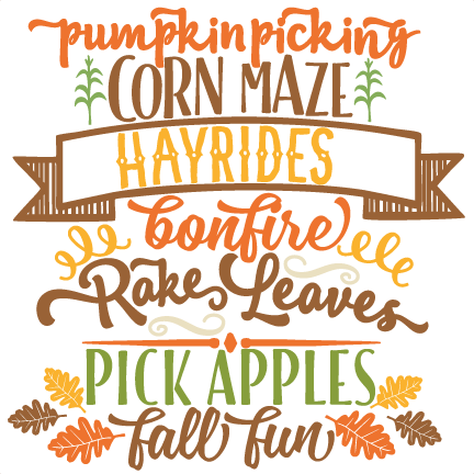 Fall Fun Word Art Svg Scrapbook Cut File Cute Clipart - Clip Art (432x432), Png Download