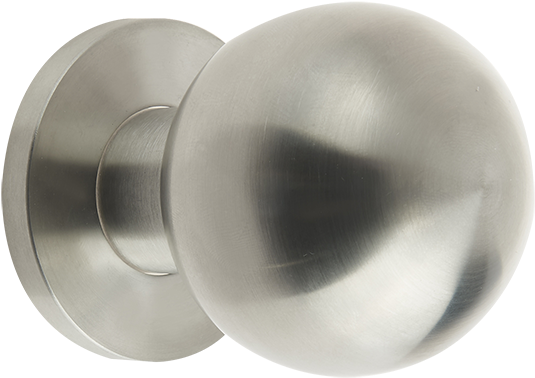 55mm Satin Stainless Steel Ball Shape Bolt Fix Door - Stainless Steel (720x960), Png Download