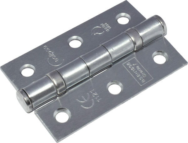 76 X 50mm Satin Stainless Steel Ball Bearing Butt Hinge - Hinge (600x457), Png Download