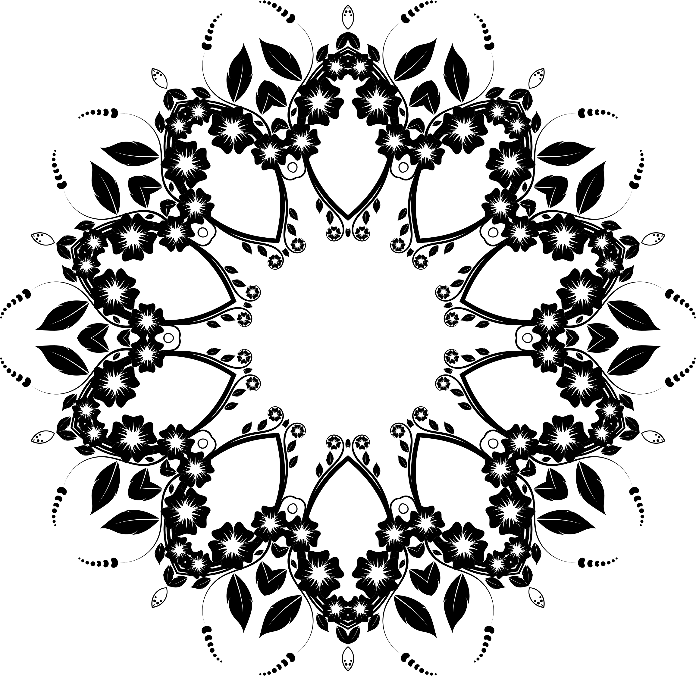 This Free Icons Png Design Of Flower Frame Extrapolated (2310x2244), Png Download