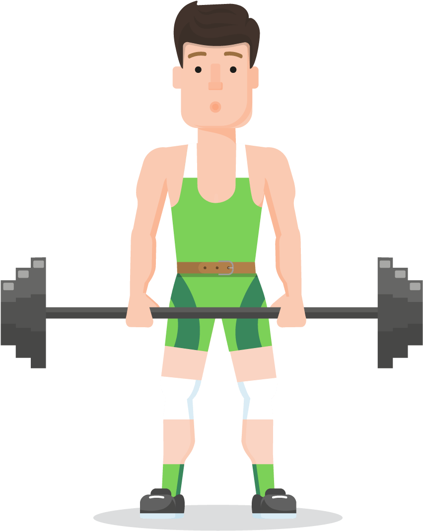 This Vector Sport Character Set Comes For Free And - Tourdarson Weight Lifting Gloves For Women & Men, (1056x1420), Png Download