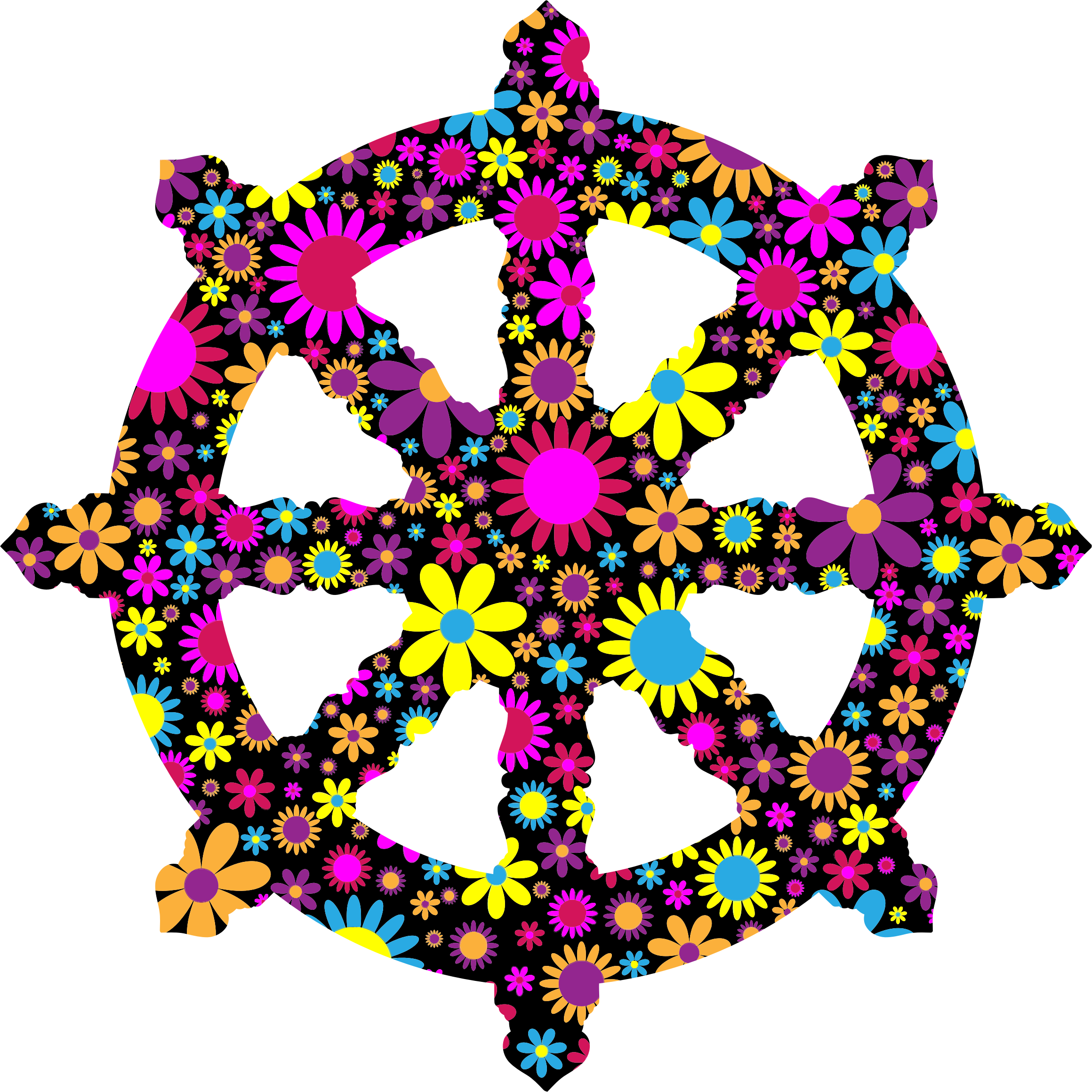 This Free Icons Png Design Of Floral Ornate Dharma (2320x2320), Png Download