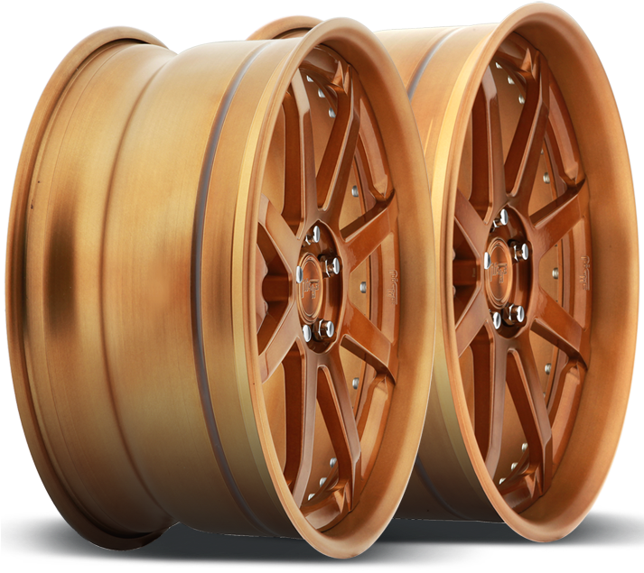 N370 Bronze Finish Wheels - Bronze (712x700), Png Download