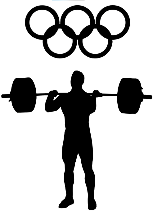 Olympics, Weightlifting, Weights, Sport, Weight - Olympic Weightlifting Symbol (503x720), Png Download