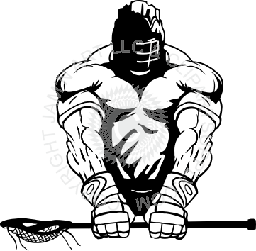 Lacrosse Stick Clip Art (361x354), Png Download