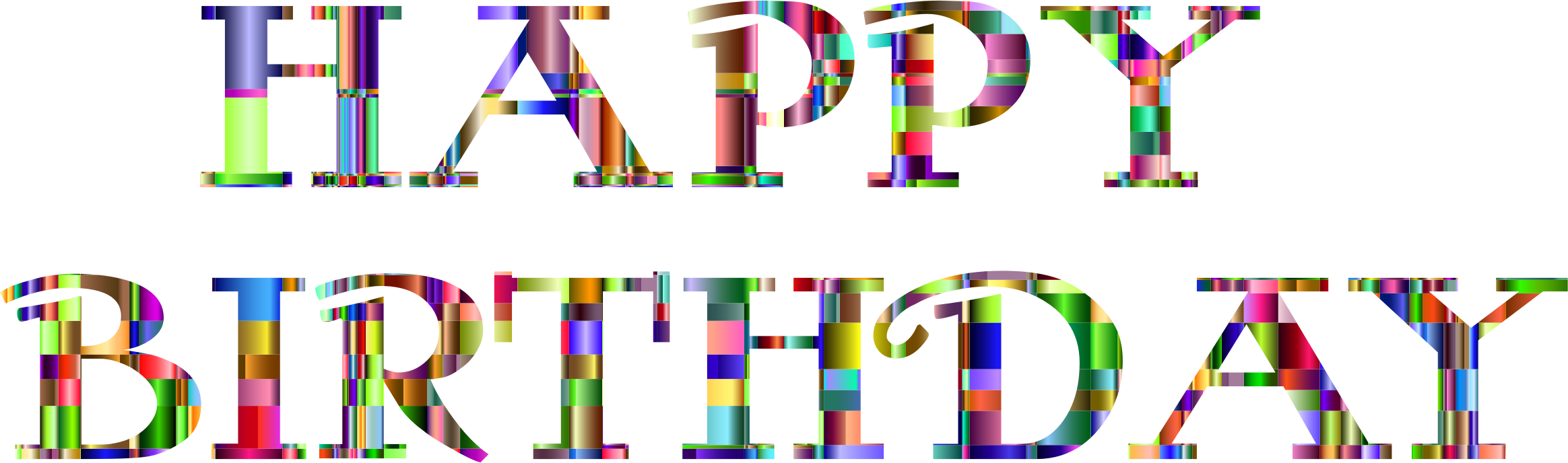 This Free Icons Png Design Of Checkered Chromatic Happy (2328x688), Png Download
