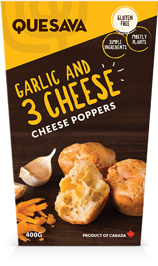 Cheese Poppers Three Cheese And Garlic - Quesava Cheese Poppers (544x544), Png Download