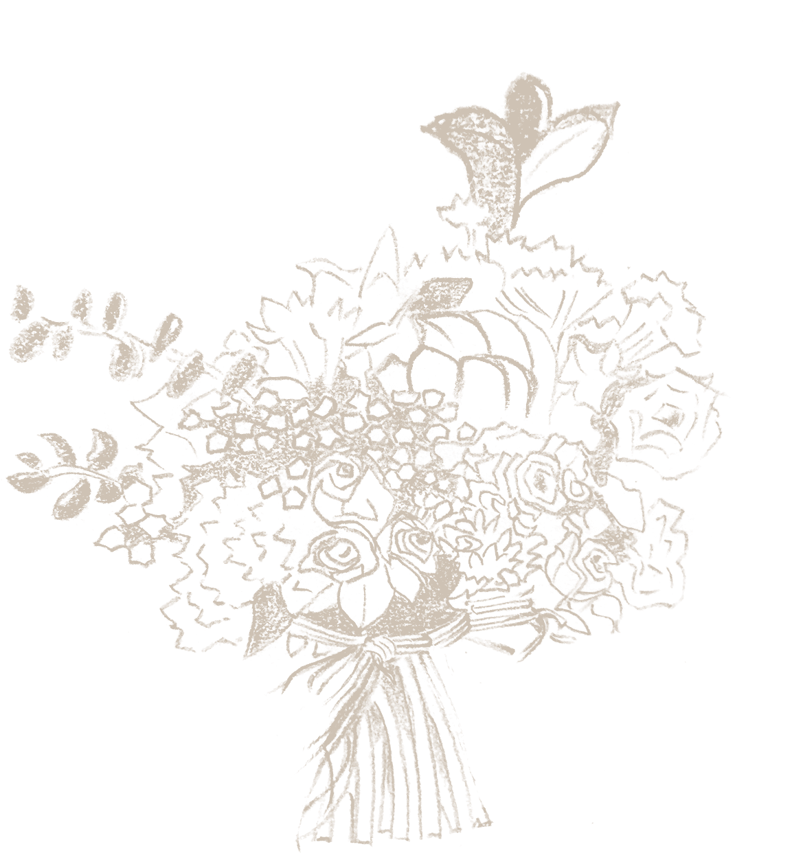 An Online Floral Studio Where You Design And We Deliver - Sketch (1268x1347), Png Download