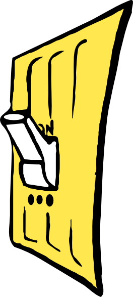 Free Vector Electric Switch Clip Art - Switch Clipart (264x587), Png Download