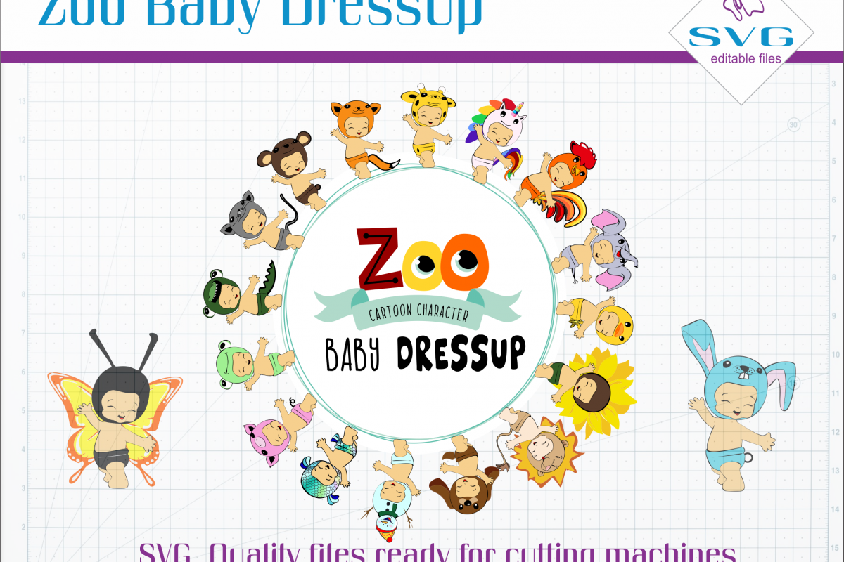 Zoo Baby Dressup Example Image - Cartoon (1200x800), Png Download