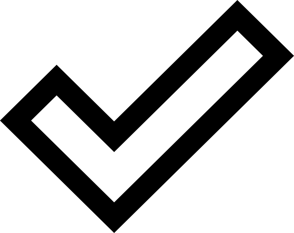 Checkmark Tick Correct Accept Ok Comments - White Tick Correct (980x776), Png Download