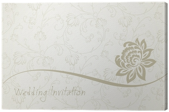Water Lily , Wedding Card Design, India Canvas Print - Paper (400x400), Png Download